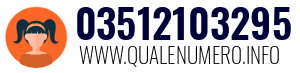 Numero di telefono 03512103295 03512103295