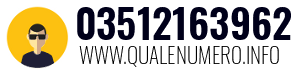 Numero di telefono 03512163962 03512163962