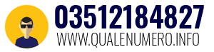 Numero di telefono 03512184827 03512184827
