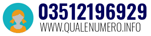 Numero di telefono 03512196929 03512196929