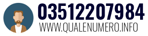 Numero di telefono 03512207984 03512207984