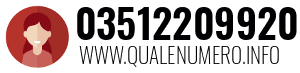 Numero di telefono 03512209920 03512209920