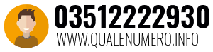 Numero di telefono 03512222930 03512222930