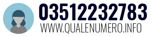 Numero di telefono 03512232783 03512232783