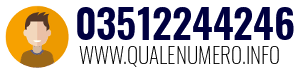 Numero di telefono 03512244246 03512244246