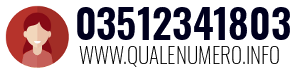 Numero di telefono 03512341803 03512341803