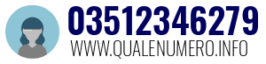 Numero di telefono 03512346279 03512346279