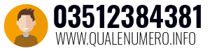 Numero di telefono 03512384381 03512384381