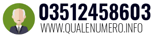 Numero di telefono 03512458603 03512458603