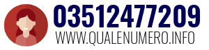 Numero di telefono 03512477209 03512477209