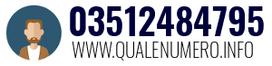 Numero di telefono 03512484795 03512484795