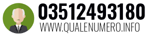 Numero di telefono 03512493180 03512493180