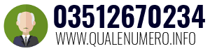 Numero di telefono 03512670234 03512670234