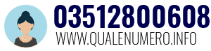 Numero di telefono 03512800608 03512800608