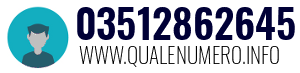 Numero di telefono 03512862645 03512862645
