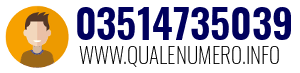 Numero di telefono 03514735039 03514735039