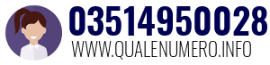 Numero di telefono 03514950028 03514950028