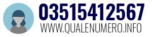Numero di telefono 03515412567 03515412567