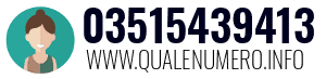 Numero di telefono 03515439413 03515439413