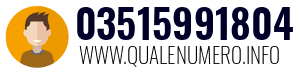 Numero di telefono 03515991804 03515991804