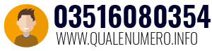 Numero di telefono 03516080354 03516080354