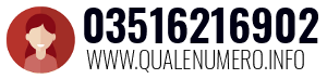Numero di telefono 03516216902 03516216902