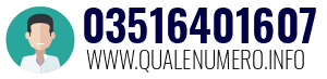 Numero di telefono 03516401607 03516401607