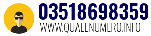 Numero di telefono 03518698359 03518698359