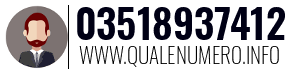 Numero di telefono 03518937412 03518937412