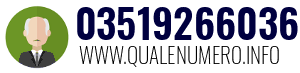 Numero di telefono 03519266036 03519266036