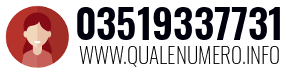 Numero di telefono 03519337731 03519337731
