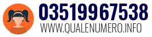 Numero di telefono 03519967538 03519967538