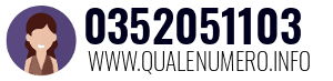 Numero di telefono 0352051103 0352051103