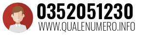 Numero di telefono 0352051230 0352051230