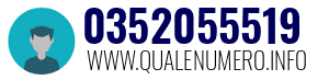 Numero di telefono 0352055519 0352055519