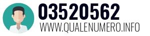 Numero di telefono 03520562 03520562