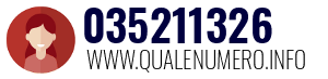 Numero di telefono 035211326 035211326