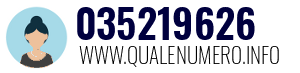 Numero di telefono 035219626 035219626