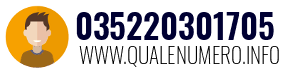 Numero di telefono 035220301705 035220301705