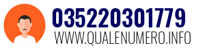 Numero di telefono 035220301779 035220301779