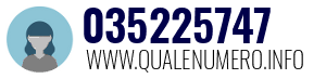 Numero di telefono 035225747 035225747