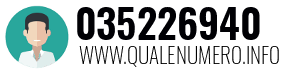 Numero di telefono 035226940 035226940