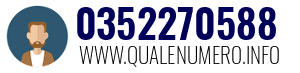 Numero di telefono 0352270588 0352270588