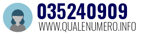 Numero di telefono 035240909 035240909