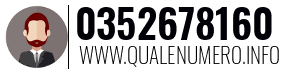 Numero di telefono 0352678160 0352678160