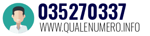 Numero di telefono 035270337 035270337