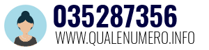 Numero di telefono 035287356 035287356