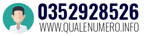 Numero di telefono 0352928526 0352928526