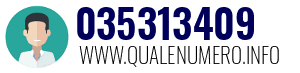 Numero di telefono 035313409 035313409