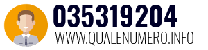 Numero di telefono 035319204 035319204